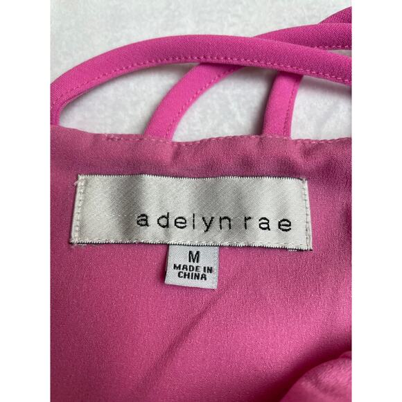 Adelyn Rae Flare Pink Dress Women's Size Medium - Picture 6 of 7